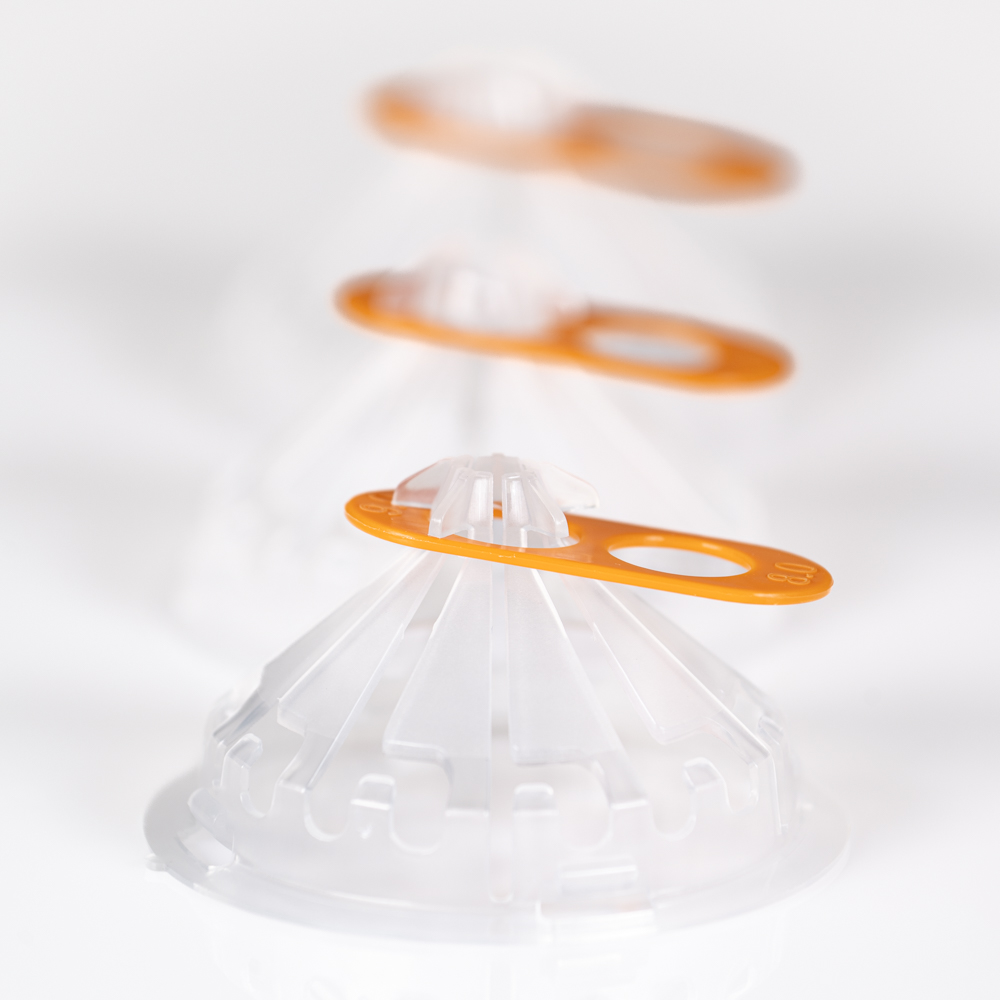Set de 3 cônes transparents avec réducteurs